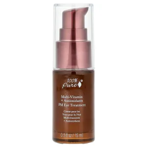 100% Pure, Multi-Vitamin PM Eye Serum, 0.5 fl oz (15 ml)