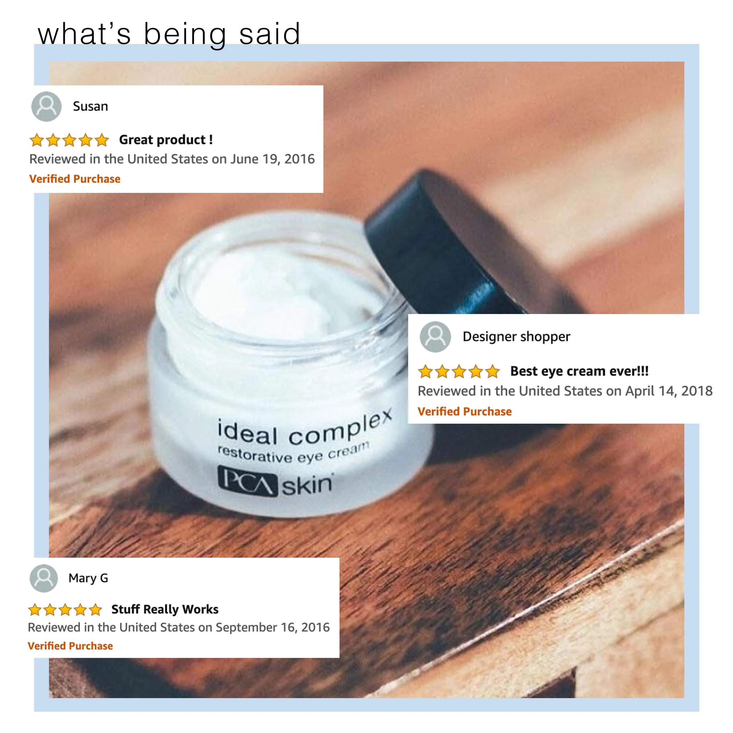 PCA SKIN Ideal Complex Restorative Eye Cream - Anti-Aging Brightening Eye Treatment for Dark Circles, Puffiness, Fine Lines & Wrinkles (0.5 oz)